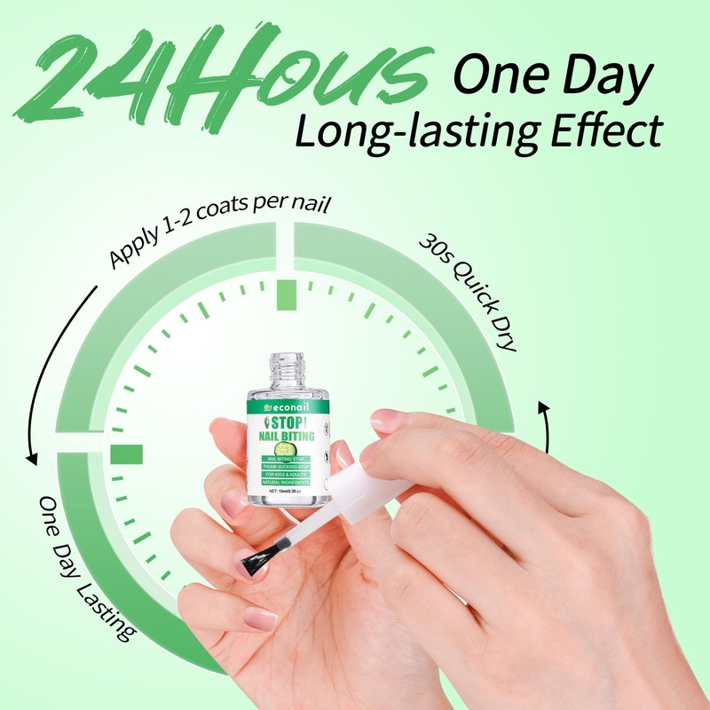 Econail Nail Biting Treatment For Kids, Nail Biting Prevention, No