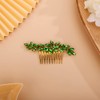 BERYUAN Crystal Hair Comb Slide for Brides Wedding Handmade Hair