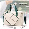 Large Capacity Pickleball Bag with Shoe Compartment & Paddle Holder