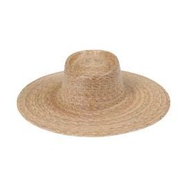 Lack of Color Women's Palma Wide Brimmed Boater Summer Hat (Natural, Large/X-Large)