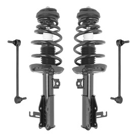 Front Pair Suspension Complete Struts & Springs with Sway Bar Link Kit Replacement for 2010-2012 Buick LaCrosse FWD