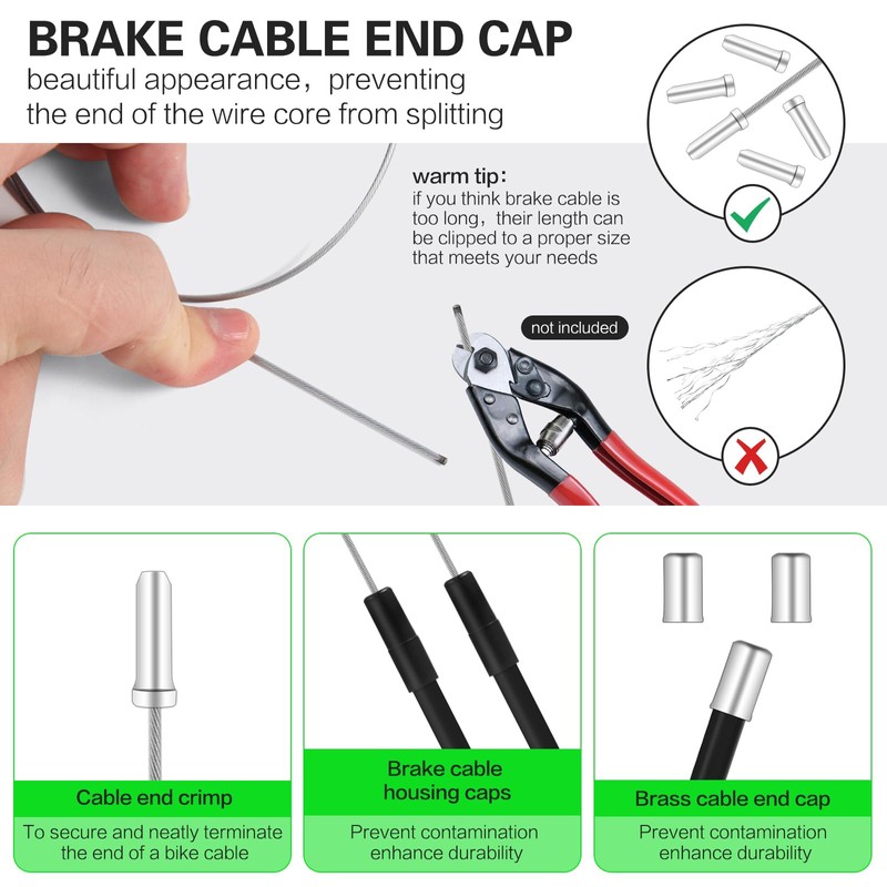 BMX Bike Gyro Brake Cables Front + Rear (Upper +