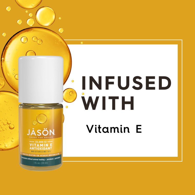 JASON Vitamin E 32,000 IU Moisturizing Oil , For Targeted