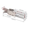 Air Gripper Pneumatic Cylinder 16mm Stroke Single Acting Carbide Pneumatic