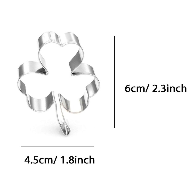 WDYJMALL Shamrock Flower Cookie Cutter