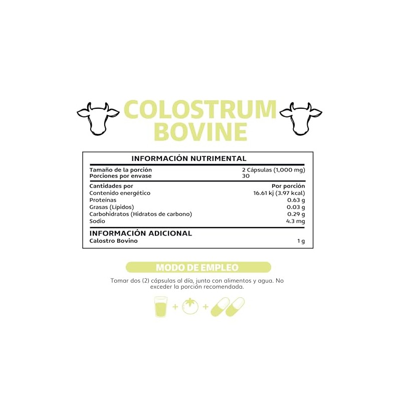 Beyond Vitamins | Calostro Bovino Grass Fed de Libre Pastoreo