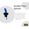 Blue Screen Liquor Bottle Pourers: 12-Pack | Durable, Easy Pour