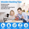 moopok Wooden Stacking Toys,16Pcs Circus Hercules Acrobatic Troupe Interlock Toy,Balancing