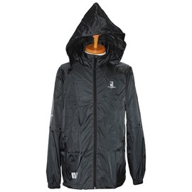 LEZAX U.S. Athletes Rainwear Top and Bottom Set, Men's, USRW-8577, Black, L