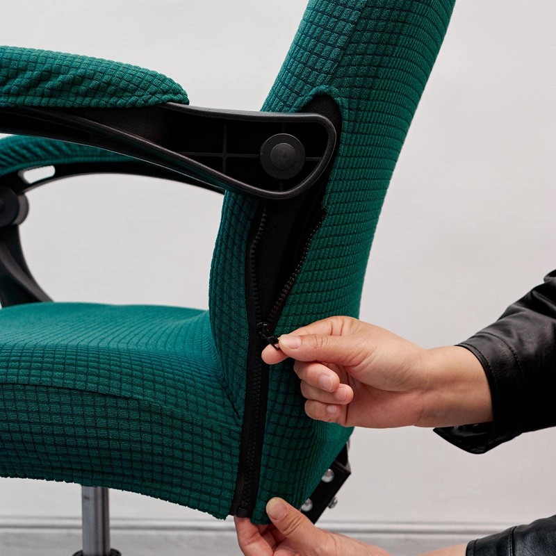 Melaluxe Office Chair Cover with Armrest Covers， Universal Stretch Desk