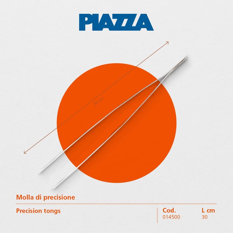 Piazza Feder Präzision Edelstahl cm 30 Zubehör Pfannen
