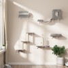 NUNU LAB Cat Wall Shelves Set, 7 Pcs Wall-Mounted Cat