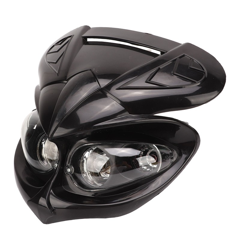 Motorcycle Fairing Head Lamp 12V Dual Headlight High Low Beam