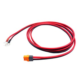 6.56Ft XT60i to O Ring Terminal Cable,12AWG XT60i Female to O Ring Connector Extension Cable for FPV Racing Drone Solar Power Station RC Solar Panel