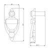 Antrader Door Knocker and Viewer, 160-Degree View Angle,4 Inch Height,