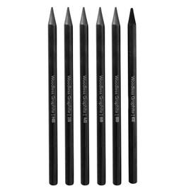6Pcs Charcoal Pencils Set Graphite Pencils Black Artist Charcoal Pencils Woodless Graphite Pencil Set Charcoal Sketch Pencils 7 mm Drawing Pencils Assorted HB 2B 4B 6B 8B EE for Artists Kids Beginners