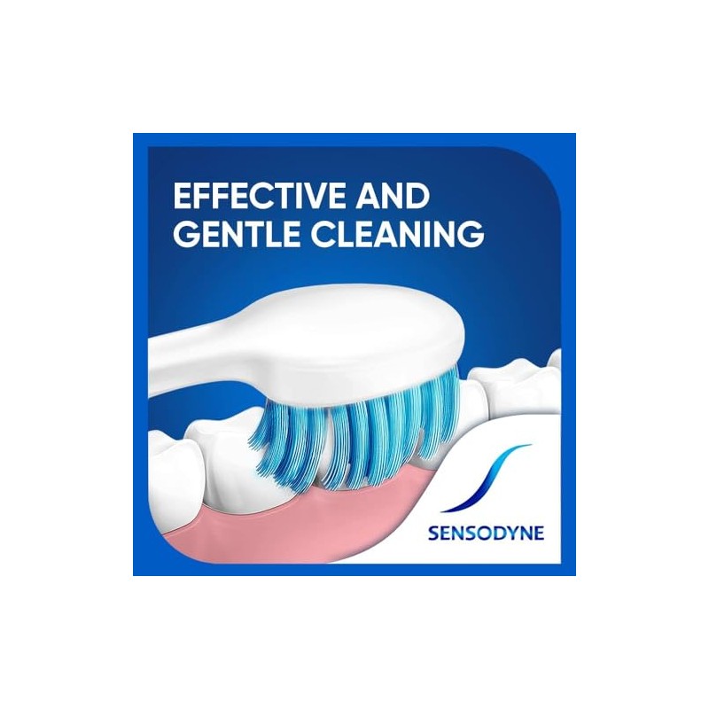 Sensodyne Sensitive Toothbrush Soft Sensitive Teeth, 3 Count (Pack of