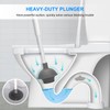 SetSail Toilet Brush and Plunger Set, 2 Packs Toilet Plungers