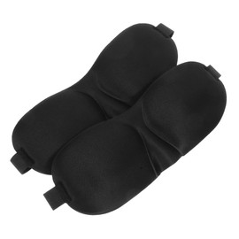 BIUDECO 3D No-Track Eye Mask 2pcs Adjustable Sleep Mask for Men and Women Breathable Eye Cover for Travel Comfortable Night Blindfold