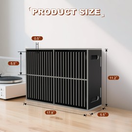 SANFURNEY 52 Slots CD Holder, Wall-Mounted CD Holder Stand