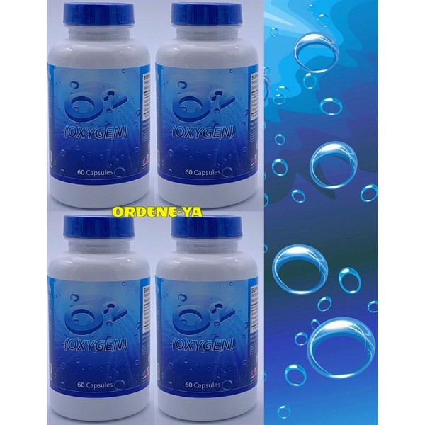 4 Oxygen O2 Pills Promotes Healthy Stabilized Cell Energy Levels Vital Control