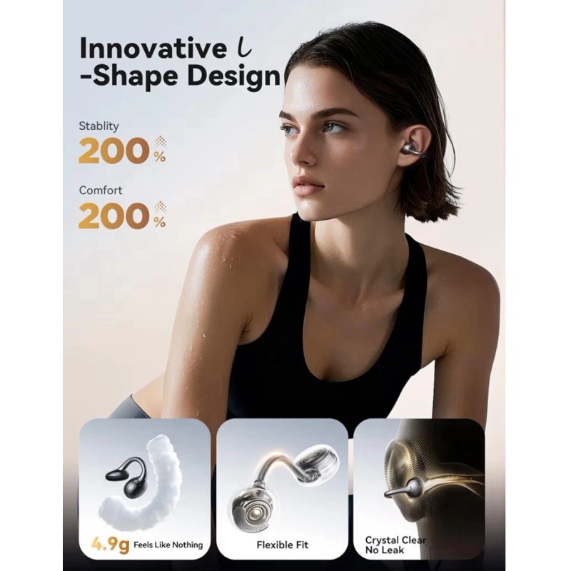 JOYROOM OE3 Clip-On Open Ear Earbuds Wireless Bluetooth Auto L-R