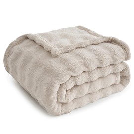 Topfinel Bubble Blanket Beige Cream Cuddly Blanket Fluffy Thick Warm Sofa Blanket for Winter Faux Fur Blanket Living & Cuddly Blankets Plush Blanket for Couch and Bed Sofa Throw 150 x 200 cm