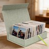 Cherrich 4x6 Photo Storage Box, Premium Linen Memory Box for