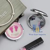 12 PCS Girl Baby Shower Compact Mirror Favor Pink Baby