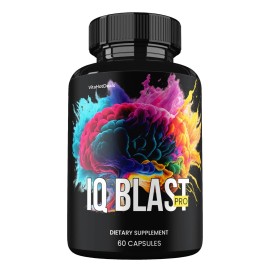 IQ Blast Pro Capsules, IQBlast Pro All Natural Brain & Cognitive pills (2 Pack)