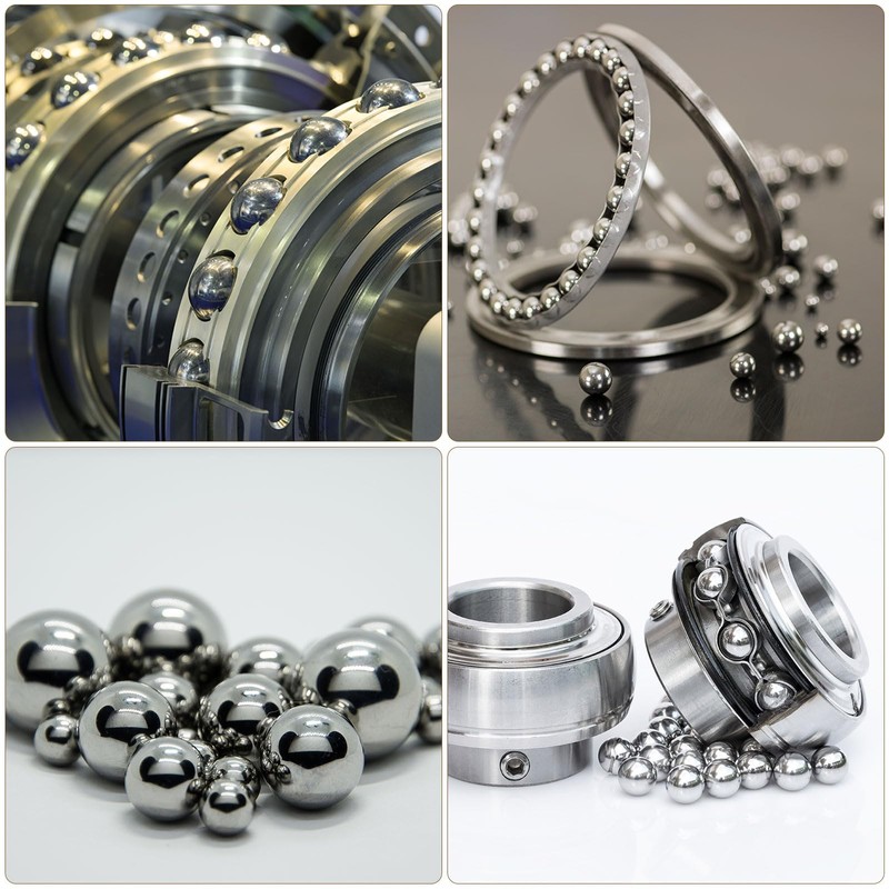 sourcing map 600pcs G16 Precision Balls Assortment Kit 1/4" 3/16"