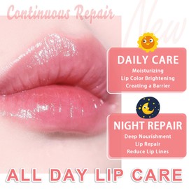 3 PCS Bee Lip Balm Lip Mask Honey Pot, Watermelon & Cherry & Coconut Lip Mask Propolis Moisturizing Lip, Hydrating Prevention Dry and Cracked Lip Scrubs Exfoliator (Cherry&Honey&Apple Lime)