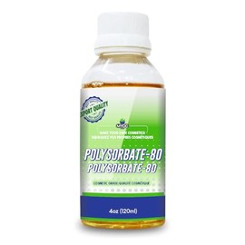 Polysorbate 80 - 4 oz (120 ml) | Cosmetic Grade Emulsifier for Oil-Based Ingredients in Lotions, Creams & Bath Products