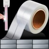 Zonon 500 Pcs Clear Labels Label Protector Clear Stickers Wafer
