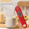 AIXXCUVQ Thermometer for Food with Foldable Probe and Backlight Screen