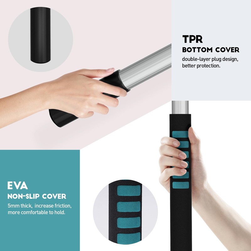 TelesPro 30 Feet High Reach Window Squeegee with 6-24 Ft