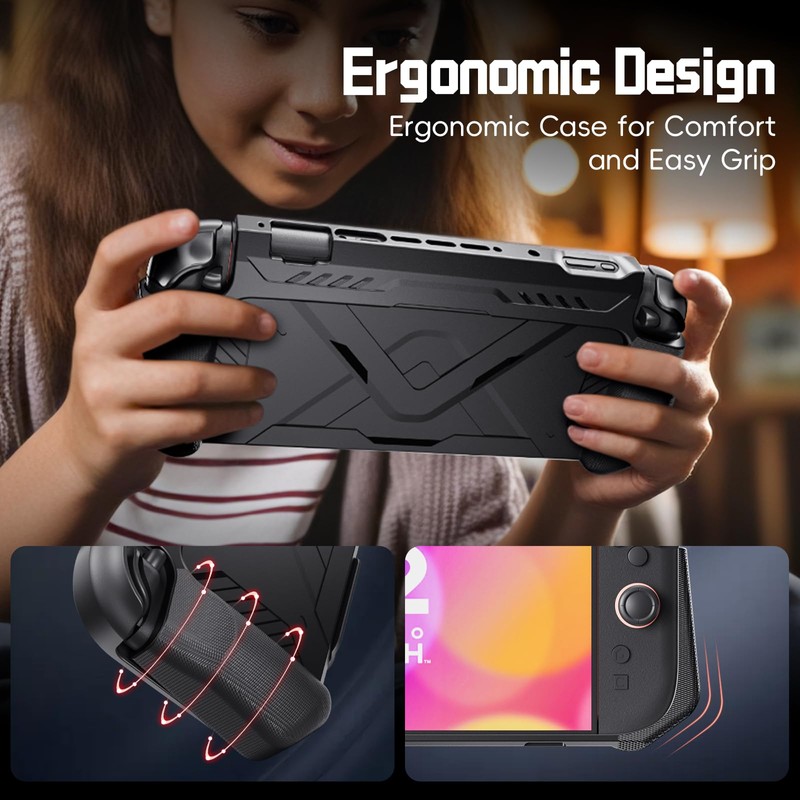 Switch 2 Case for 2 2025，Hard Mecha Style Drop Resistant