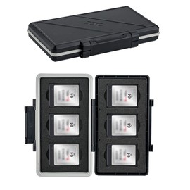 XQD Cfexpress Type B Card Holder,Water-Resistant Shockproof,6 Card Case Storage Organizer for Nikon Z8 Z9 Z6III Z6II Z7II Z6 Z7 D4 D850 D5 D500 D6 Fuji XH2 XH2S GFX 100II Panasonic S1 S1R GH6 Ronin 4D