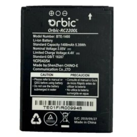 Verizon/Orbic New OEM Original Battery BTE-1400 for Verizon Orbic Journey V RC2200L 1400mAh