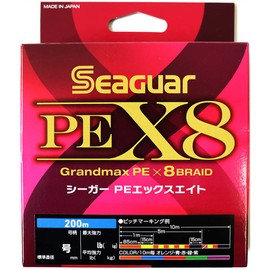 Seaguar (シーガー) Line PE Line Seaguar PE X8 Fishing PE Line 200m No. 1 20lb (9.1kg) Multi