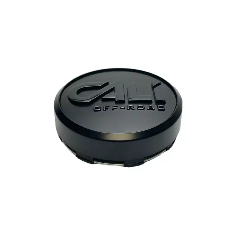 Cali Off-Road Matte Black/Gloss Black Logo Snap In Wheel Center