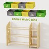 yoopin Toy Storage Organizer with 3 Shelves and 9 Bins,