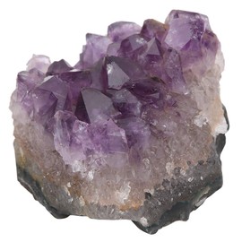 Amatista Natural Irregular Buena Suerte Cristal Cuarzo Feng Shui Riqueza Adorno de racimo Artesanías para colección de Piedras Decoración del hogar Oficina