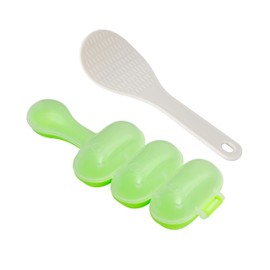 Rice Ball Mold - Plastic Rice Ball Maker Shake for Kitchen - Rice Ball Mold Shaker with Spatula - Decor for Food with Rice Baller Shaker