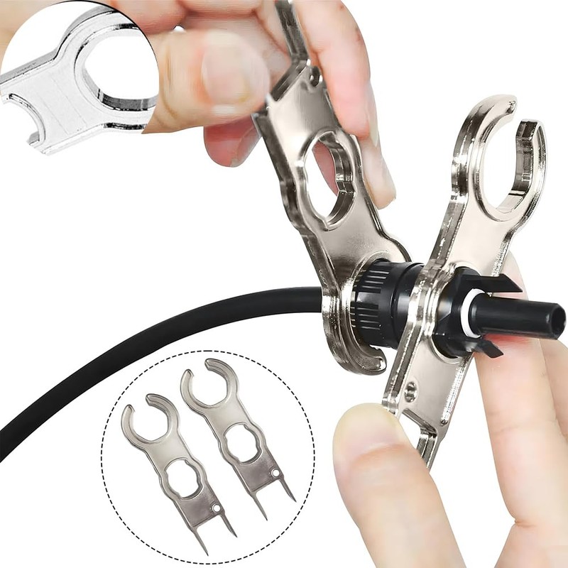 Solar Wrench,2 Pieces MC4 Tool,MC4 Key Solar Tool,MC4 Keys,Solar Wrench