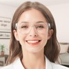 WEMOOTANTS 4 Packs Large Reading Glasses 4.0 for Women Square