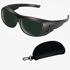 LADYPONYCSC IR 5.0 Welding Safety Glasses, Anti-scratch Welding Lens, Wrap-around Design, UV Protection, Black