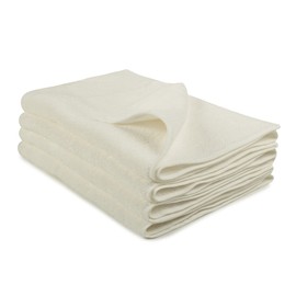 Hotel Face Towels, Set of 4, White, 100% Premium Ultra Long Cotton, Instant Absorption, Durable, Fluffy, Quick Drying, Lightweight, Washable, Stylish, Soft, Luxury Hotel Specifications, Bath Towels