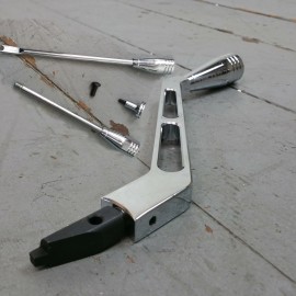 National Speed Automotive Supply POLISHED BILLET ALUMINUM COLUMN SHIFTER LEVER TURN SIGNAL HAZARD TILT GM