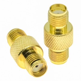 2PCS SMA Female Antenna Connector, SMA FPV Antennas Adapter, SMA Female to SMA Female Gender Changer Barrel Adapter, SMA Coupler Converter for FPV, Antennas, Ham Radio, Antenna Radio